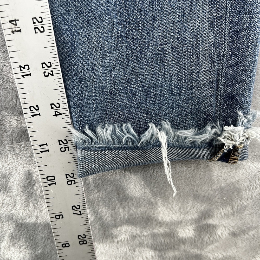 Lucky Brand Brooke Legging Jeans Women 8/29 Blue Skinny Distressed Raw Hem - Picture 5 of 11